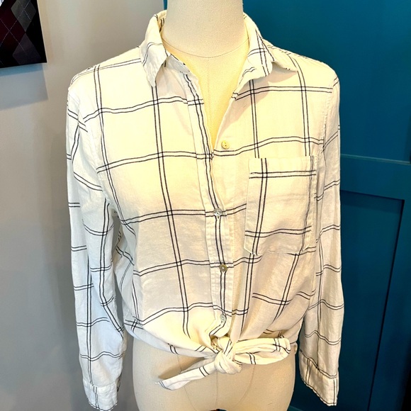 Ivory light flannel shirt - Picture 1 of 3